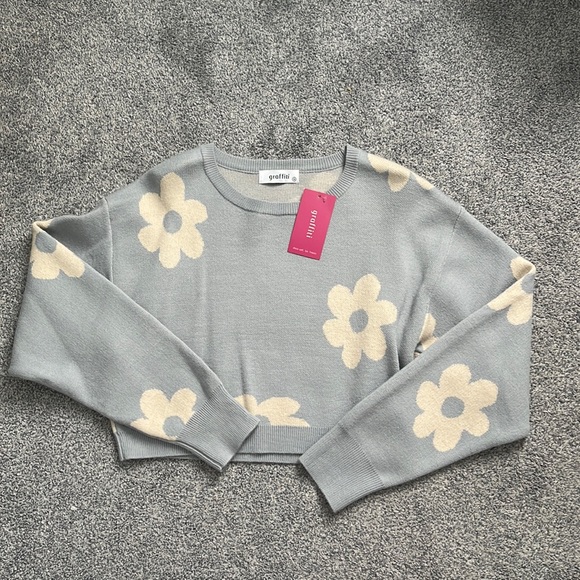 PacSun Sweaters - Light Blue Pattern Sweater